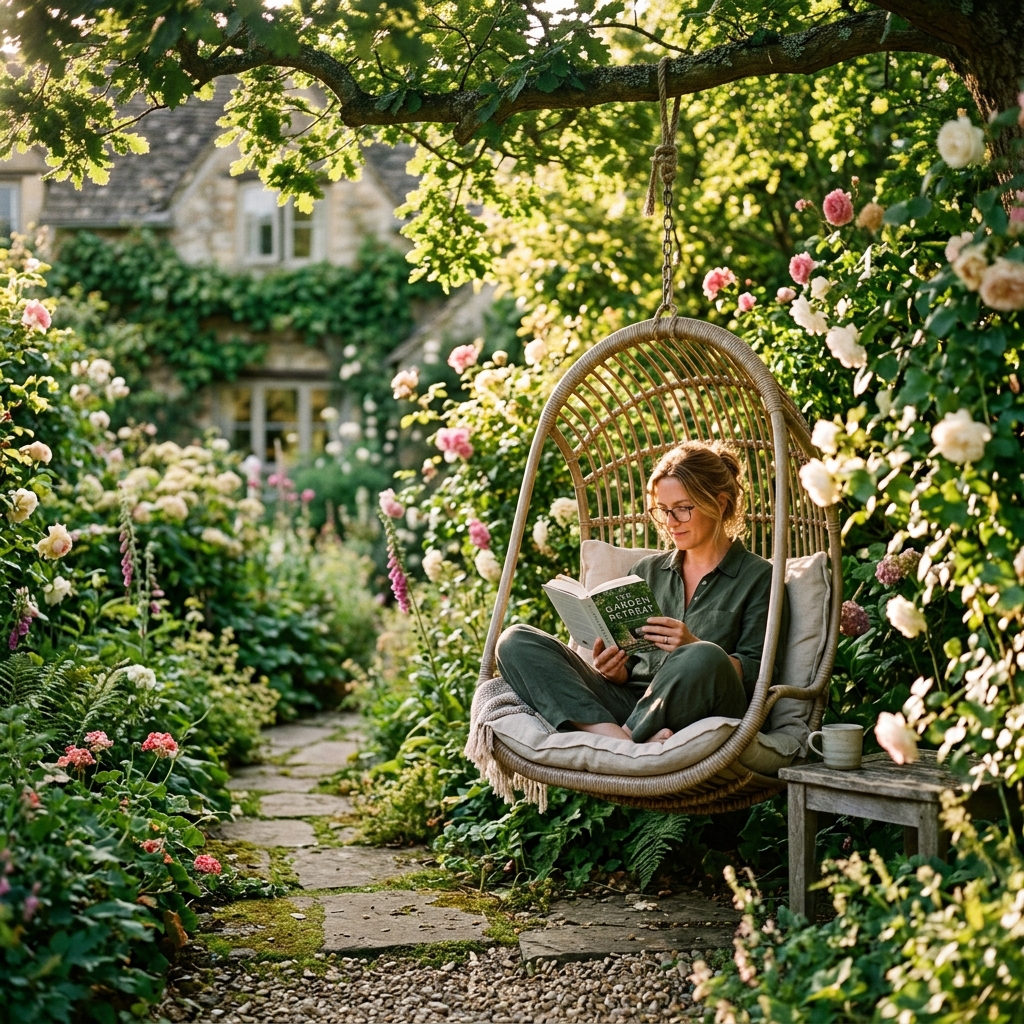 Garden swing chair UK – comfy hanging seat for relaxing in 2024.
