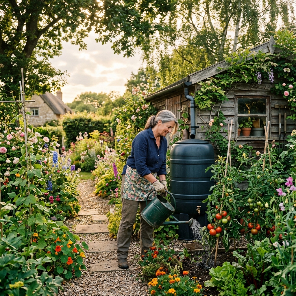 Garden water butt with tap UK – save water and money gardening. 2024 best options.