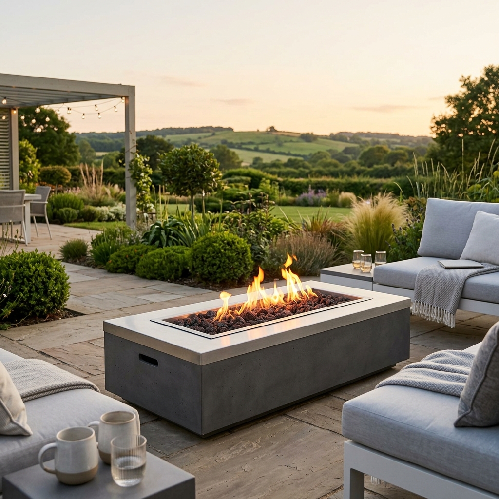 Best Outdoor Fire Pits UK (Gas): Warmth & Style for 2026