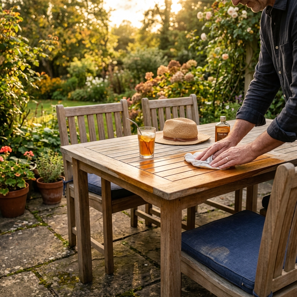 Oiling teak garden furniture UK - protecting wood for 2026 & beyond.